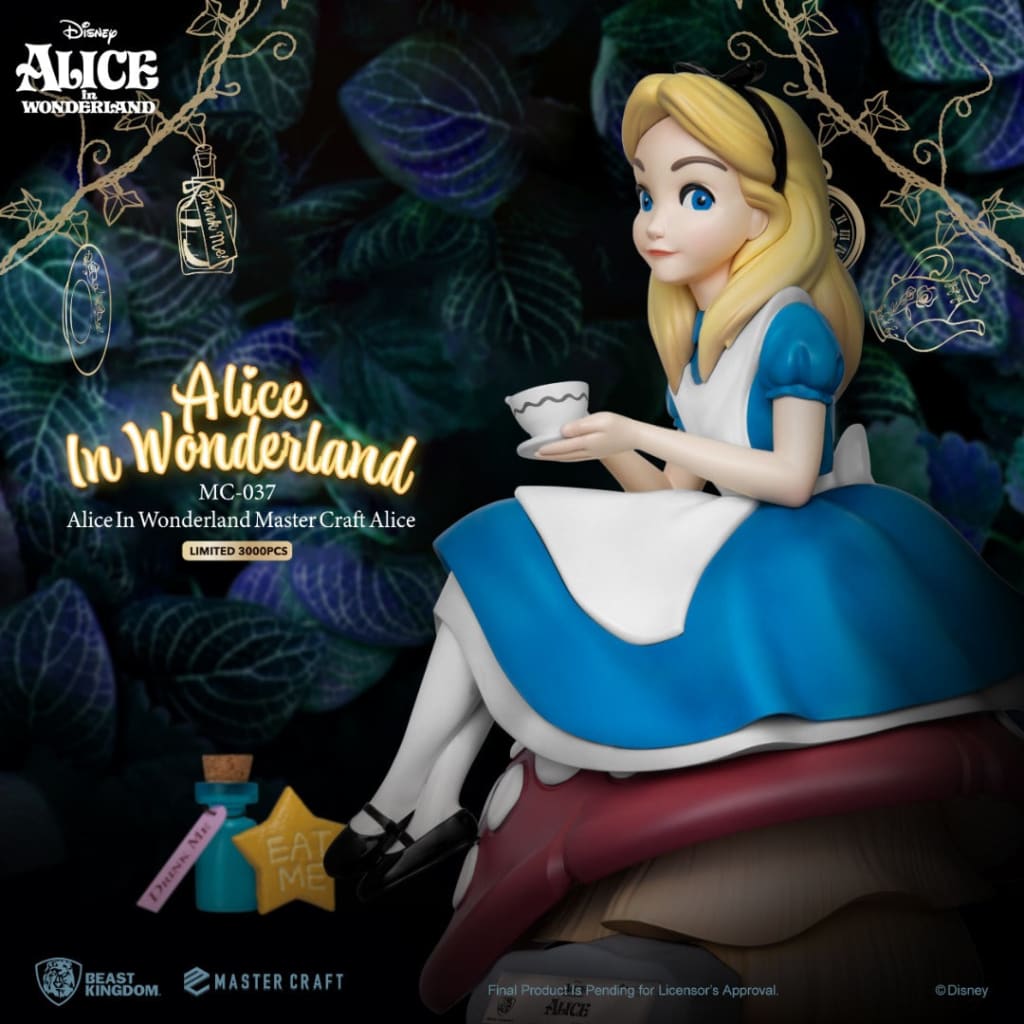 Alice In Wonderland Master Craft Statue - MC-037 Limited Edition, 14 Inches Tall