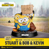 Beast Kingdom Mc-041 Minions: Stuart & Bob Kevin 1:4 Scale Master Craft Figure Statue Mc
