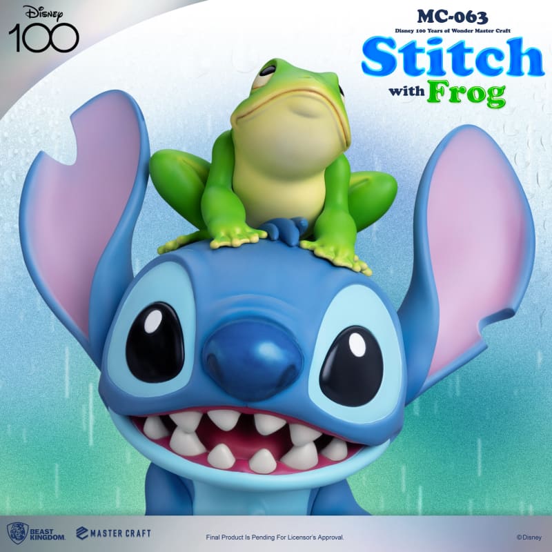 Beast Kingdom Mc-063 Disney 100 Years Of Wonder Master Craft Stitch With Frog 1:4 Scale Figure