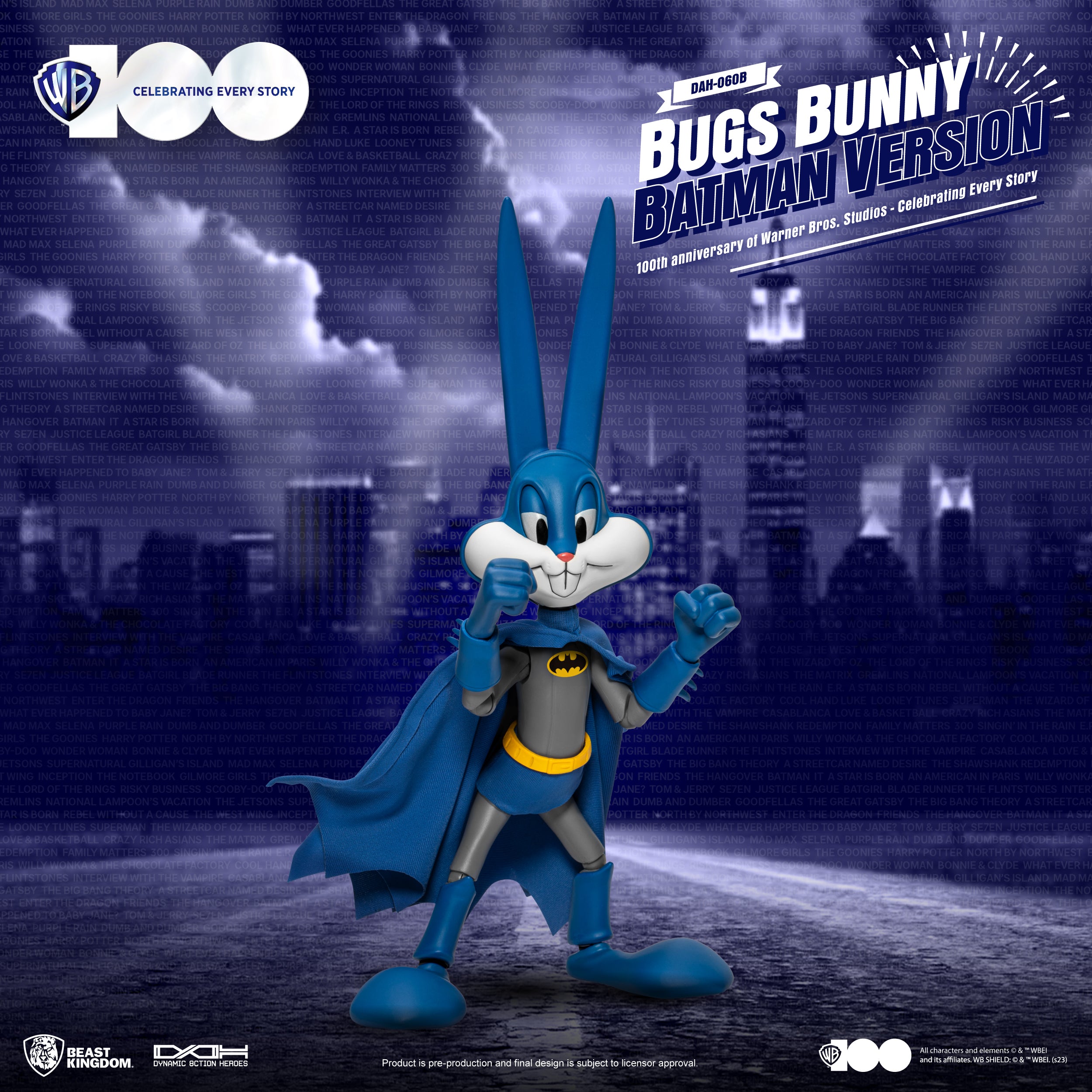 Beast Kingdom DAH-060B 100th Anniversary of Warner Bros. Studios Bugs Bunny  Batman Version