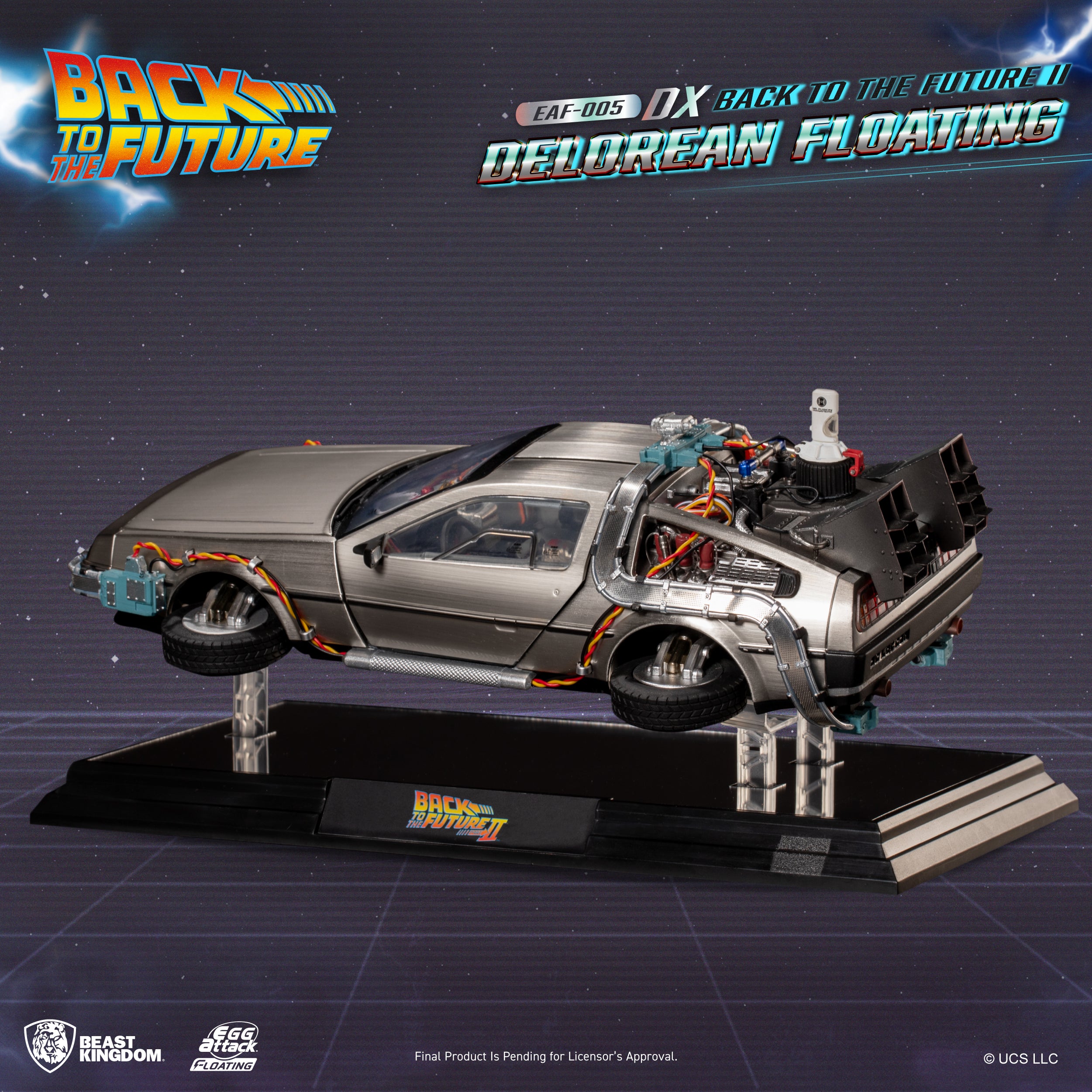 Beast Kingdom EAF-005DX Back to the Future II Delorean Floating DX ver ...