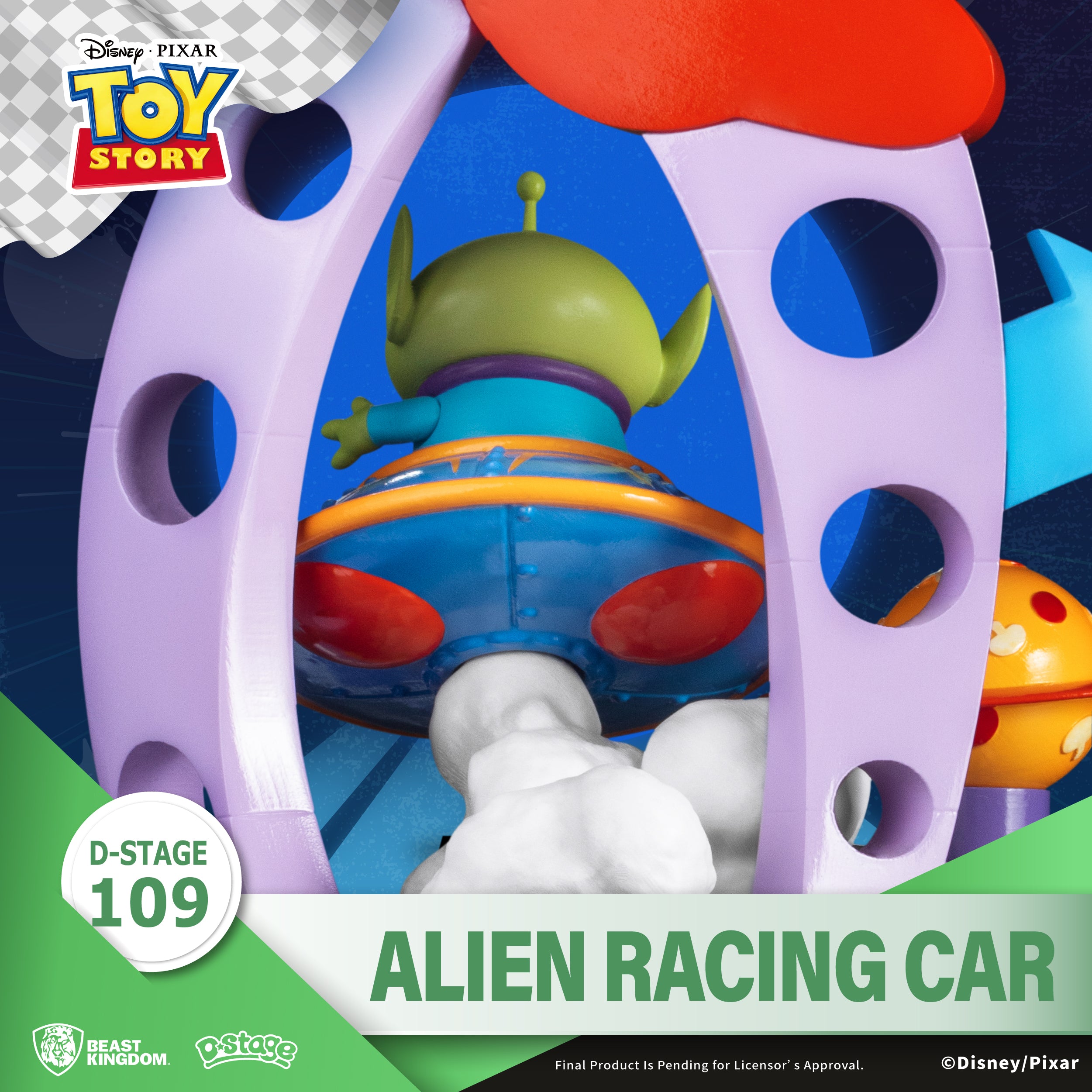Beast Kingdom DS-109 Toy Story Alien's Racing Car Diorama Stage D-Stage Figure Statue