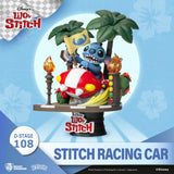 Beast Kingdom DS-108 Disney Stitch Racing Car Diorama Stage D-Stage Figure Statue