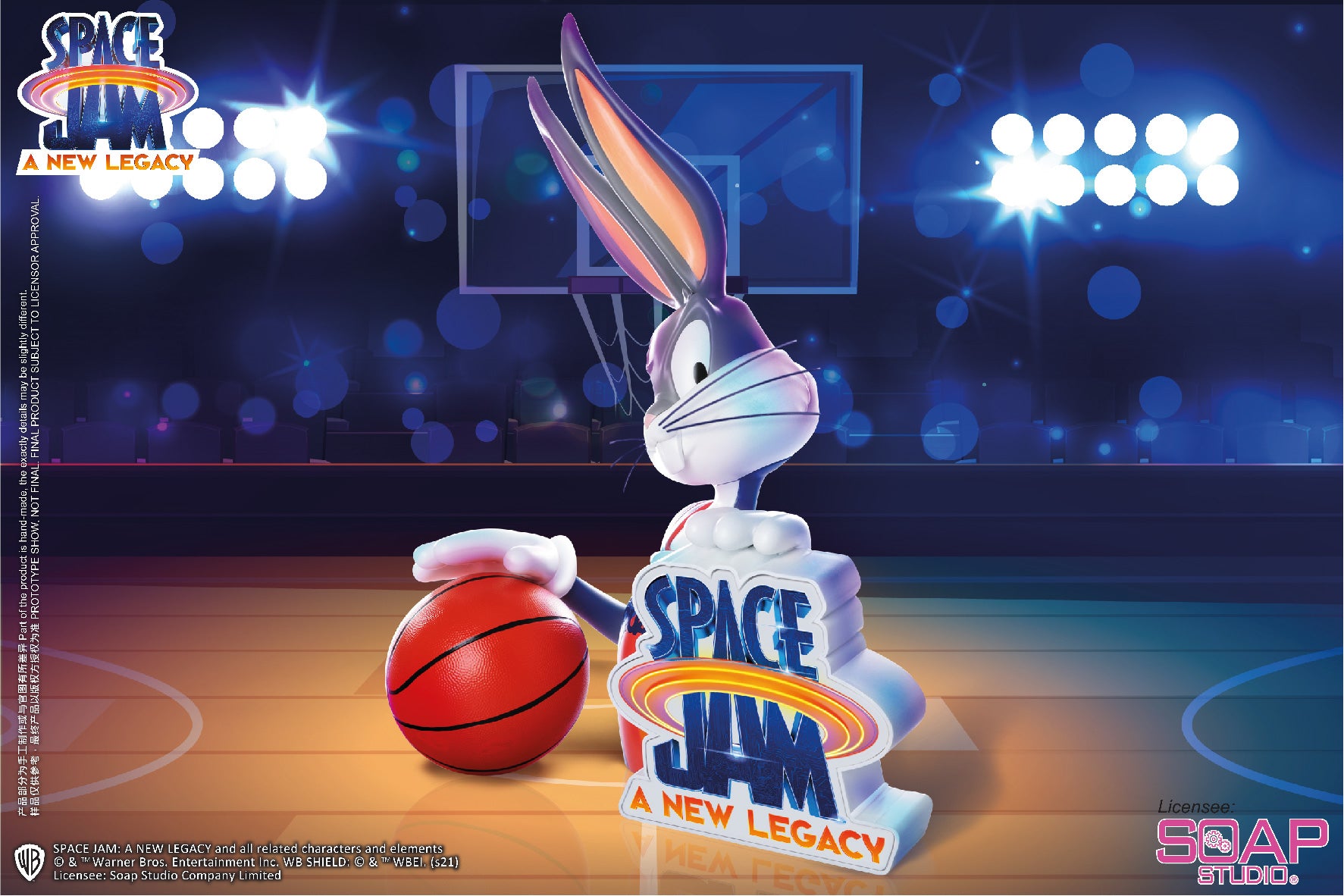 Soap Studio CA182 Space Jam 2 A New Legacy: Bugs Bunny Bust Figure Statue