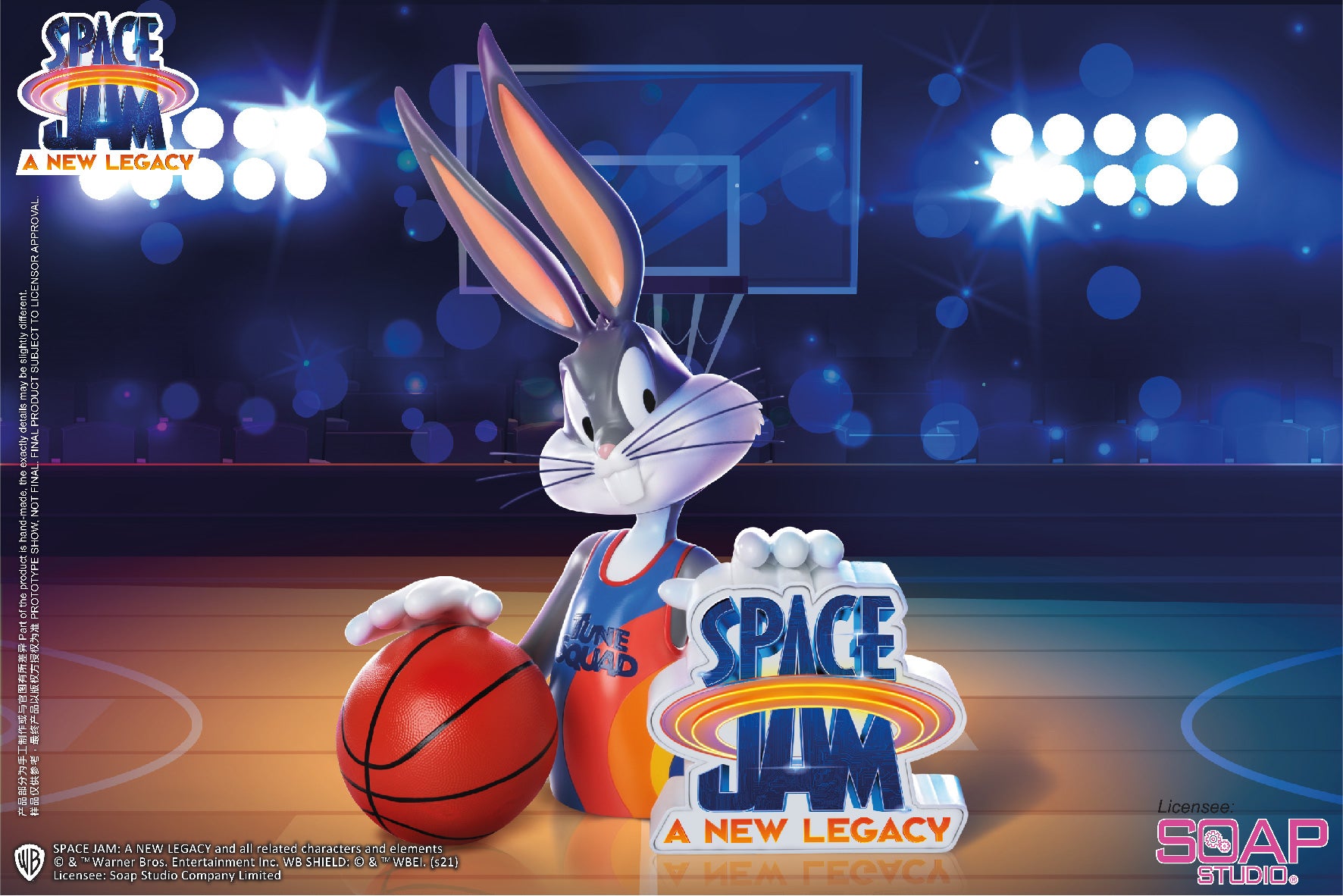 Soap Studio CA182 Space Jam 2 A New Legacy: Bugs Bunny Bust Figure Statue