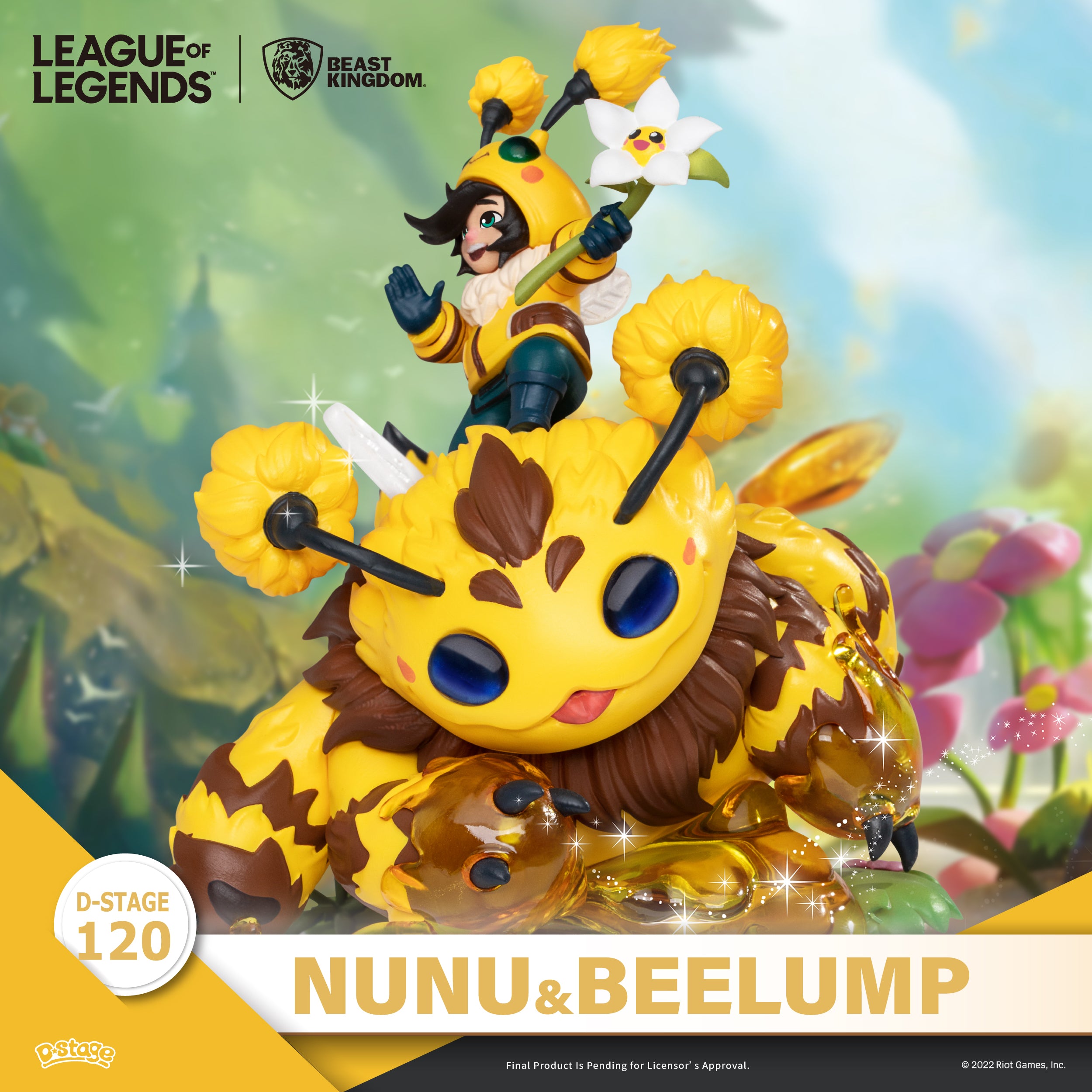 Beast Kingdom DS-120 League of Legends Nunu & Beelump & Heimerstinger Set Diorama Stage D-Stage Figure Statue