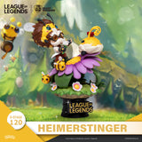 Beast Kingdom DS-120 League of Legends Nunu & Beelump & Heimerstinger Set Diorama Stage D-Stage Figure Statue