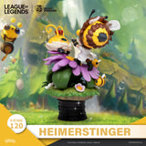 Beast Kingdom DS-120 League of Legends Nunu & Beelump & Heimerstinger Set Diorama Stage D-Stage Figure Statue