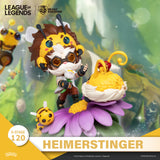 Beast Kingdom DS-120 League of Legends Nunu & Beelump & Heimerstinger Set Diorama Stage D-Stage Figure Statue