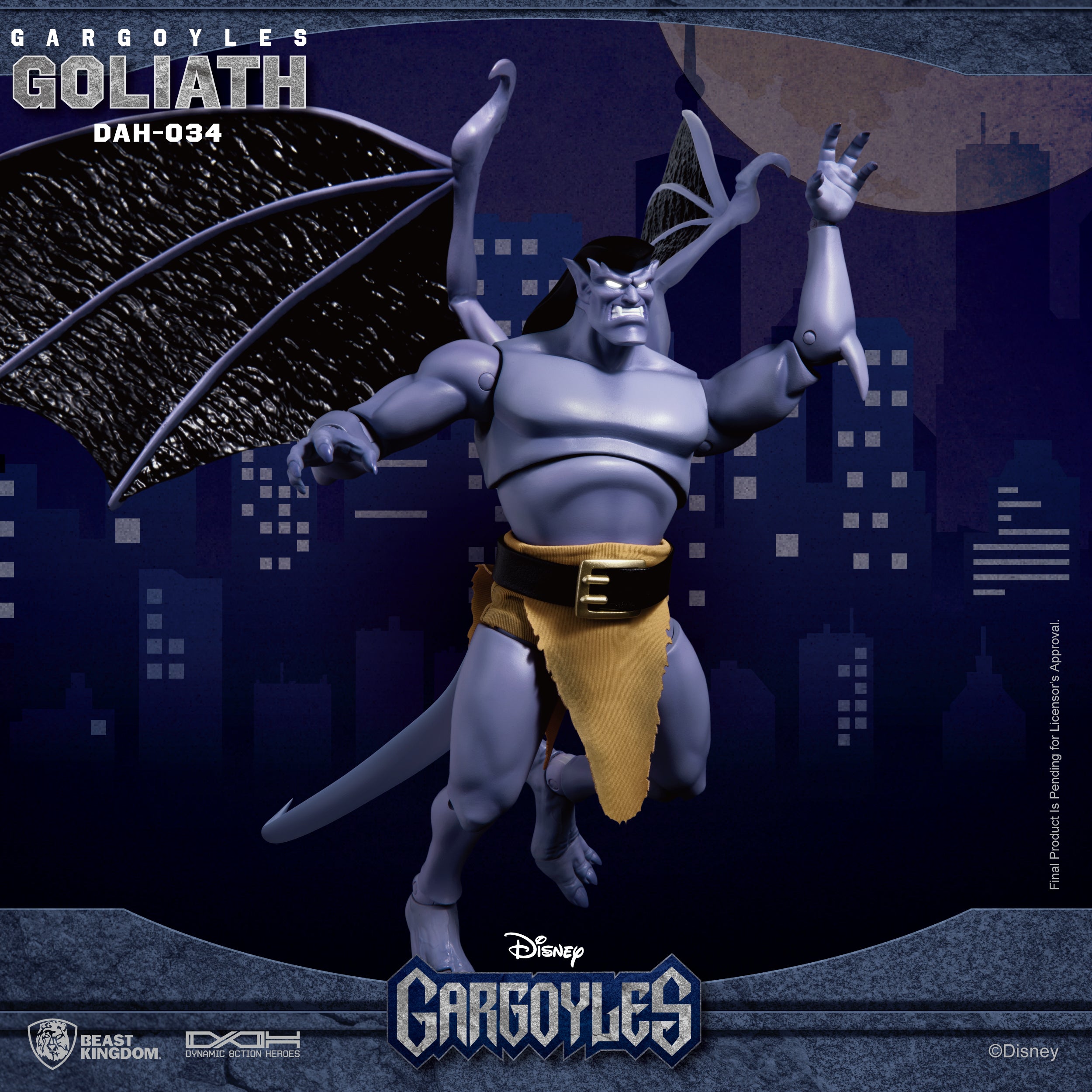 Beast Kingdom DAH-034 Disney Pixar Gargoyles Goliath 1:9 Scale Dynamic 8ction Heroes Action Figure