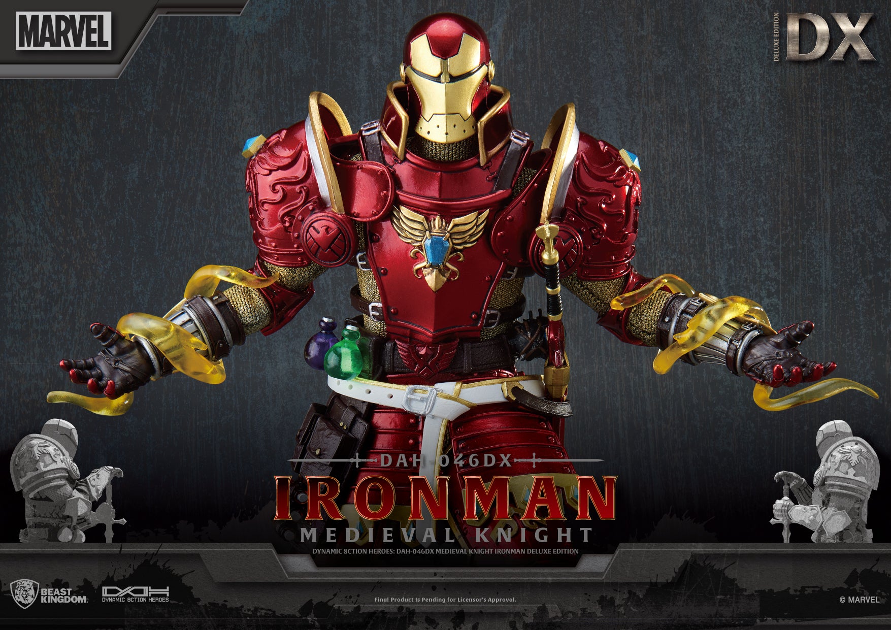 Beast Kingdom Figurine Casque endommagé d'Iron Man, Avengers