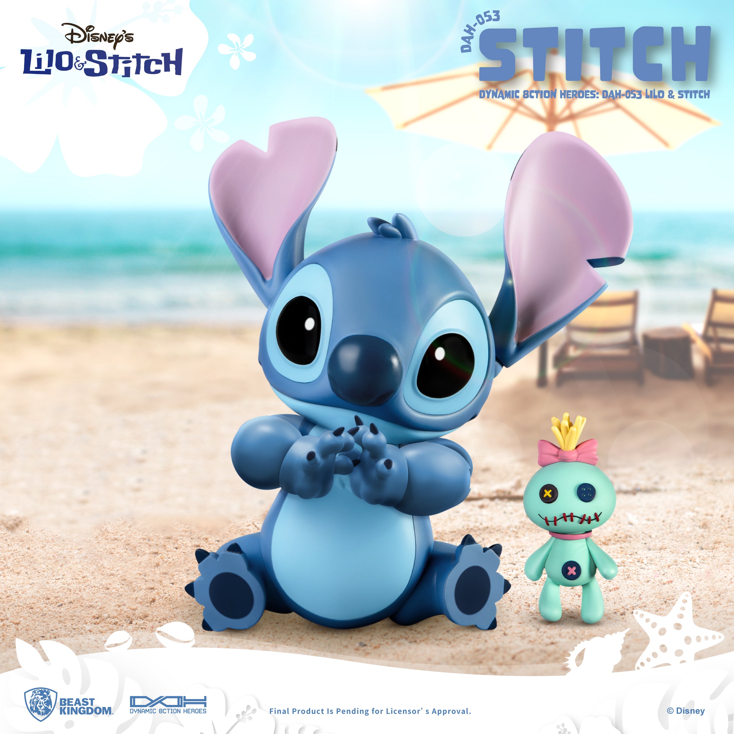 Beast Kingdom DAH-053 Disney Lilo & Stitch: Stitch 1:9 Scale Dynamic 8ction  Heroes Action Figure