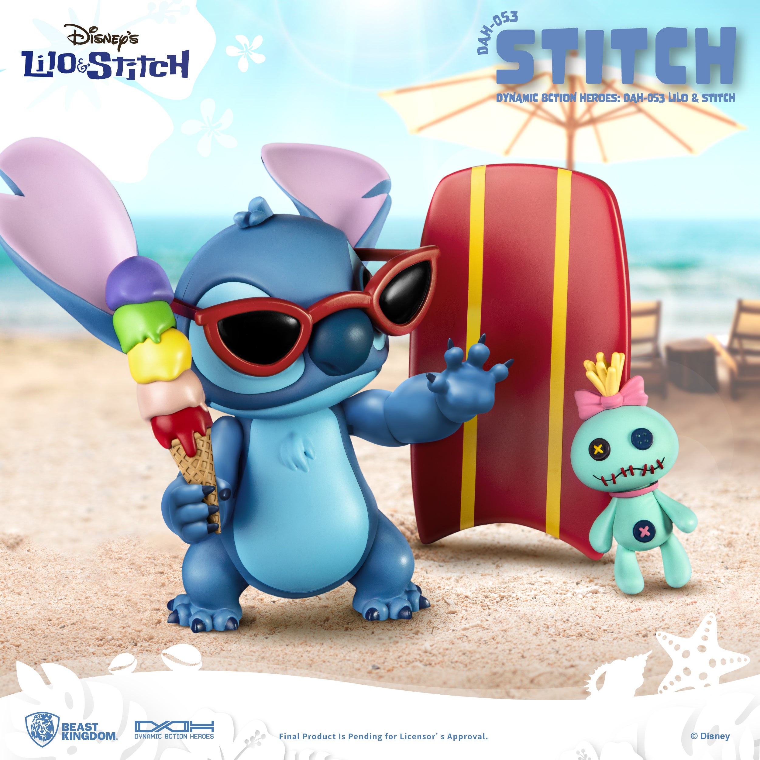 Beast Kingdom DAH-053 Disney Lilo & Stitch: Stitch 1:9 Scale Dynamic 8 –  Beast Kingdom SEA