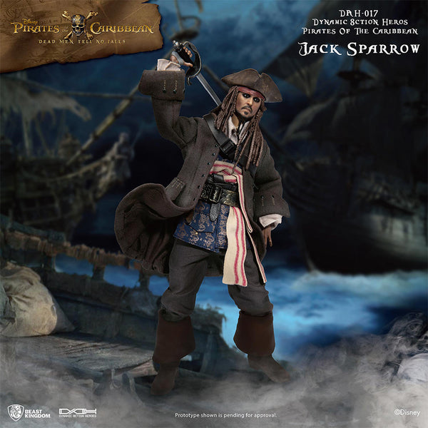 Figurine Beast Kingdom DAH 017 - Jack Sparrow (Pirates Des Caraïbes) - Neuve