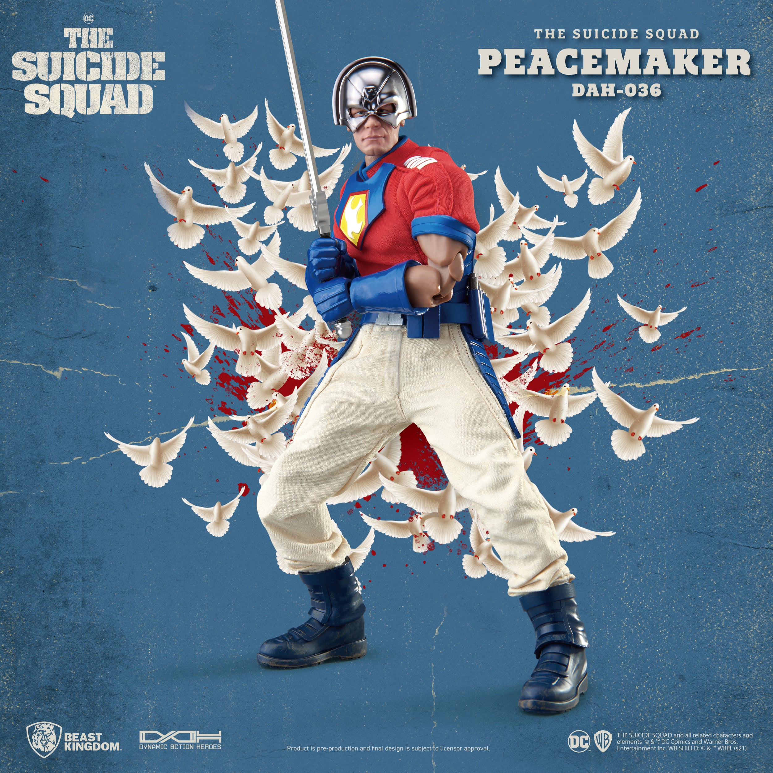 Beast Kingdom DAH-036 DC Comics The Suicide Squad: Peacemaker Dynamic 8ction Heroes Action Figure
