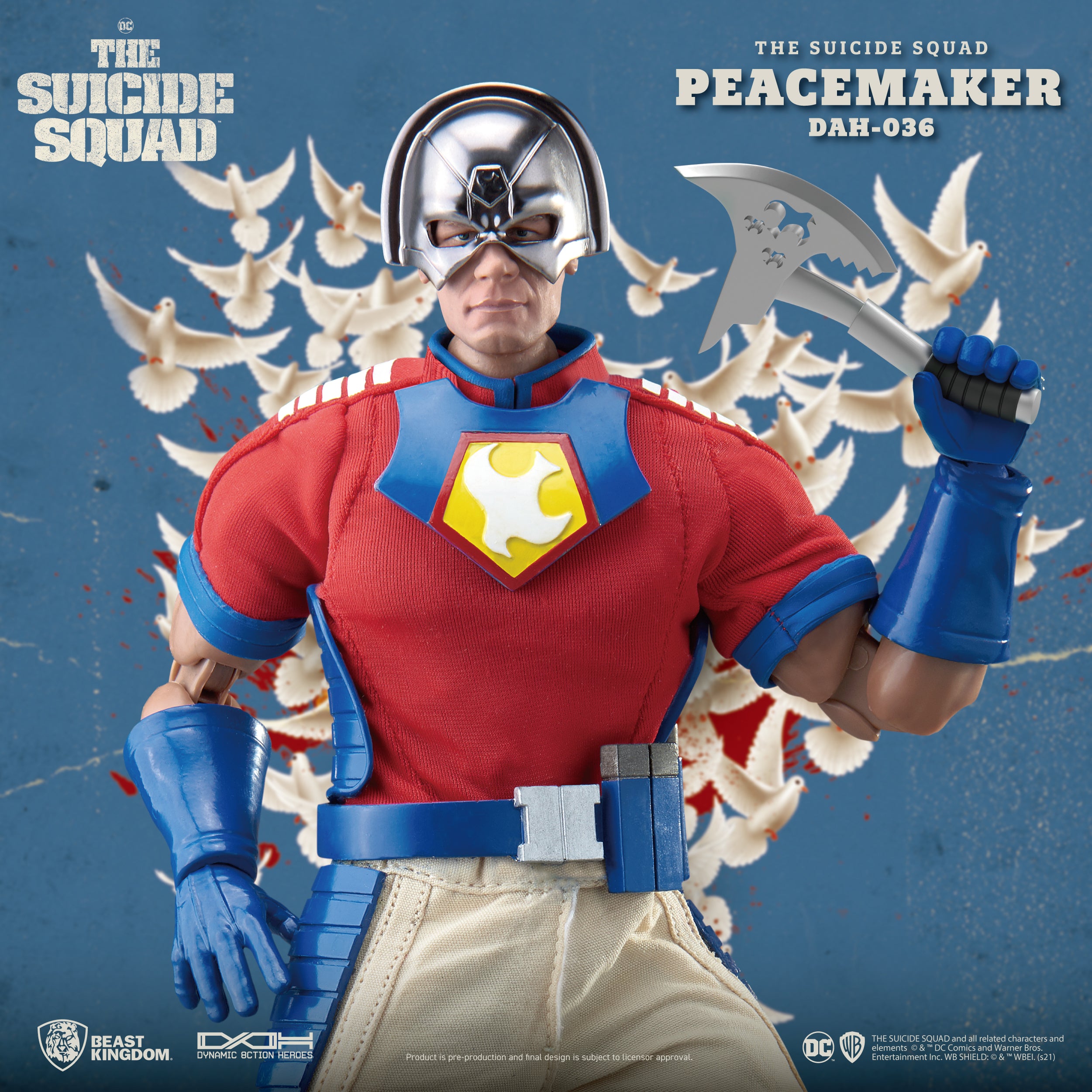 Beast Kingdom DAH-036 DC Comics The Suicide Squad: Peacemaker Dynamic 8ction Heroes Action Figure