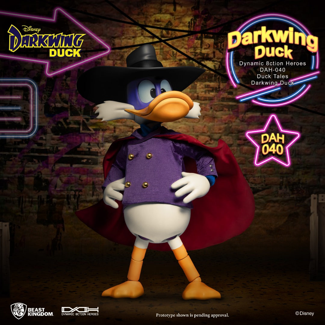 Beast Kingdom DAH-040 Duck Tales Darkwing Duck Dynamic 8ction Heroes Action Figure