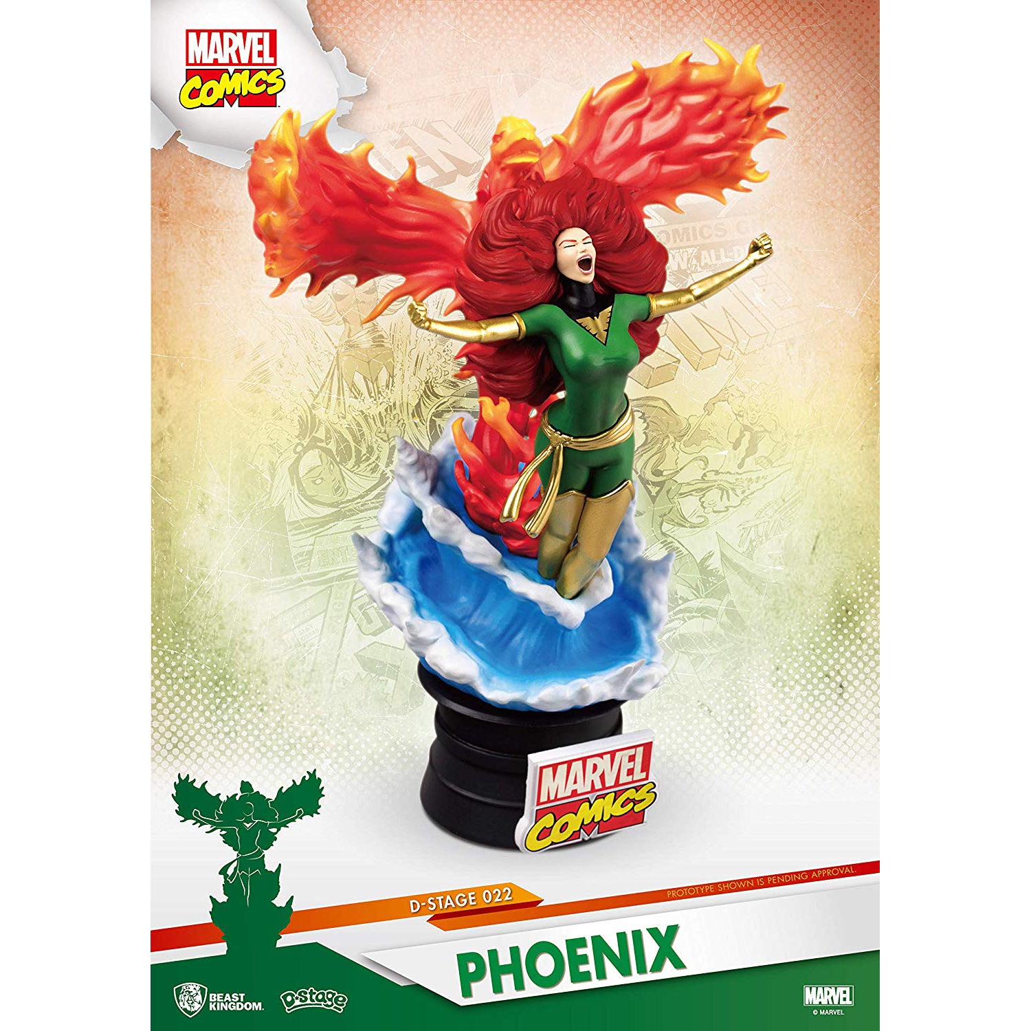Beast Kingdom DS-022 Marvel Comics: Phoenix Comic Version Diorama Stage D-Stage Figure Statue