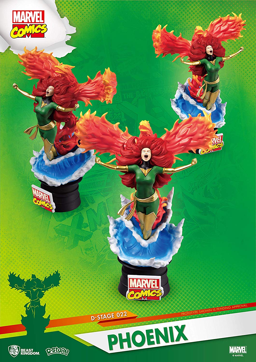 Beast Kingdom DS-022 Marvel Comics: Phoenix Comic Version Diorama Stage D-Stage Figure Statue