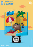 Beast Kingdom DS-106 Line Friends - Beach Diorama Stage D-Stage Figure Statue