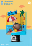 Beast Kingdom DS-106 Line Friends - Beach Diorama Stage D-Stage Figure Statue