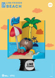 Beast Kingdom DS-106 Line Friends - Beach Diorama Stage D-Stage Figure Statue
