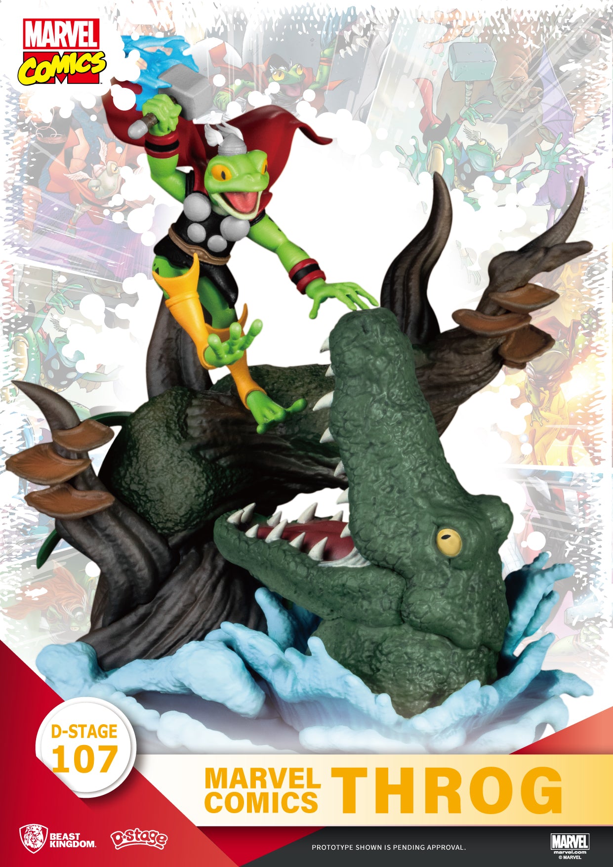 Beast Kingdom DS-107 Marvel Comics: Throg Diorama Stage D-Stage Figure Statue