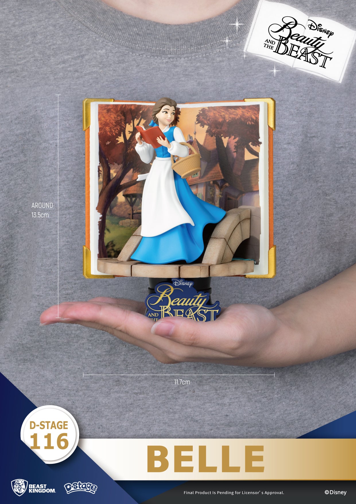 Beast Kingdom DS-116 Disney Story Book Series: Belle Diorama Stage D-Stage Figure Statue