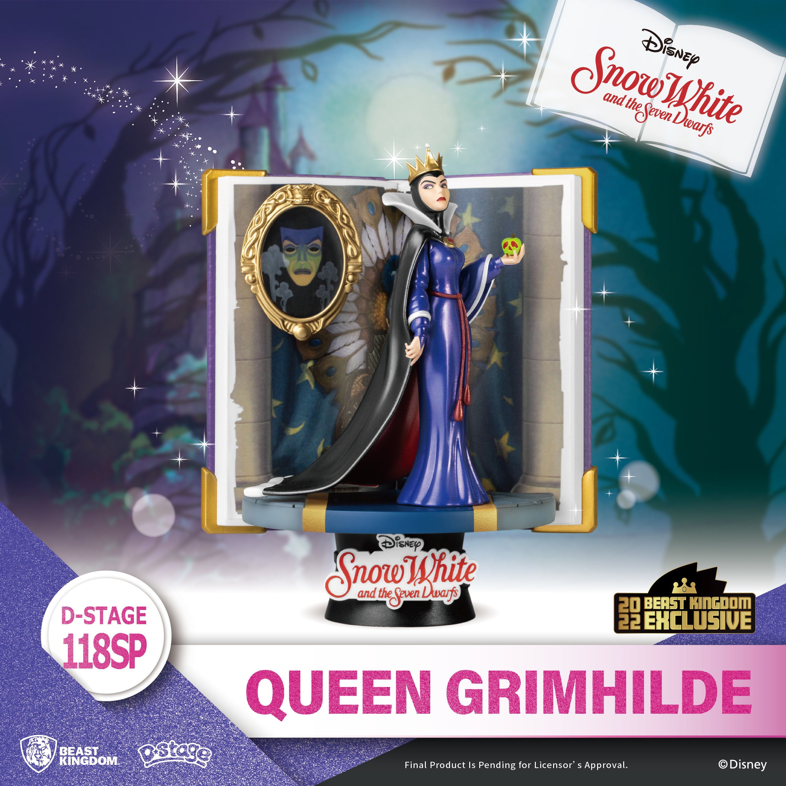 Beast Kingdom DS-117&118SP Disney Story Book Series-Snow White & Grimhilde Special Edition Set Diorama Stage D-Stage Figure Statue