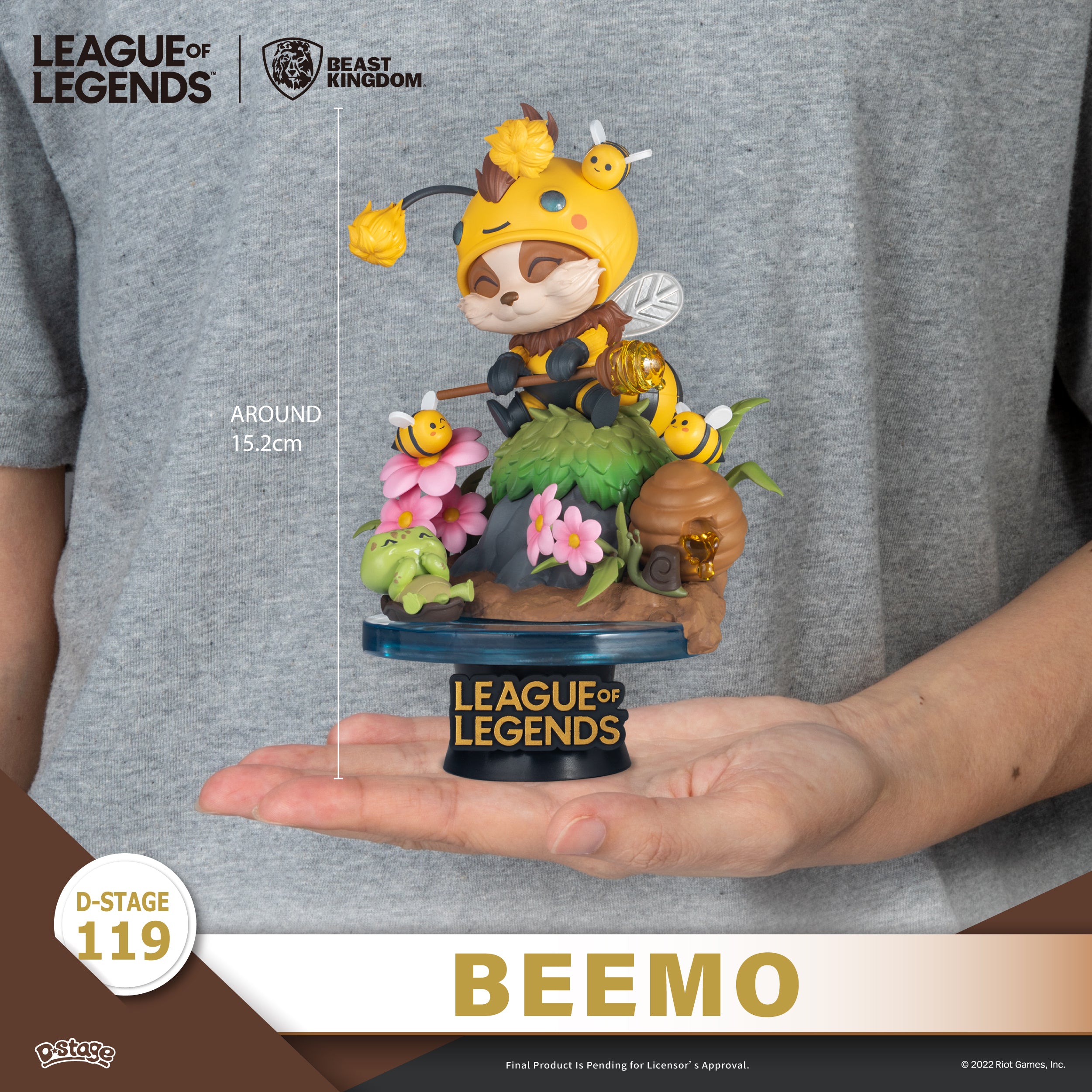 Beast Kingdom DS-119 League of Legends-Beemo & BZZZiggs Set Diorama Stage D-Stage Figure Statue