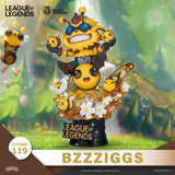 Beast Kingdom DS-119 League of Legends-Beemo & BZZZiggs Set Diorama Stage D-Stage Figure Statue