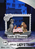 Beast Kingdom DS-136 Disney 100 Years of Wonder-Lady And The Tramp Diorama Stage D-Stage Figure Statue