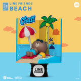 Beast Kingdom DS-106 Line Friends - Beach Diorama Stage D-Stage Figure Statue