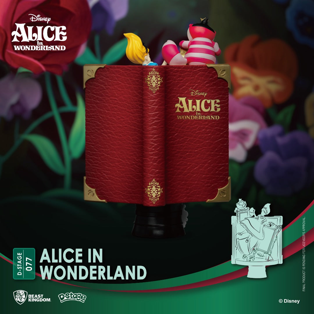Beast Kingdom DS-077 Story Book Series Alice in Wonderland Diorama Stage D-Stage Figure Statue