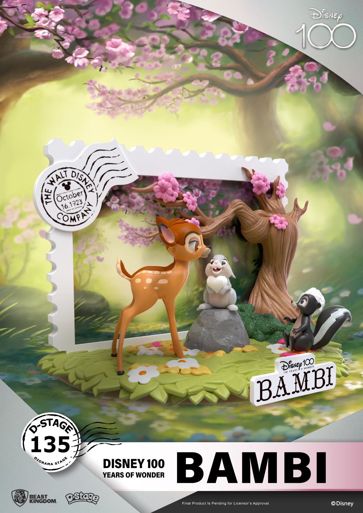 Beast Kingdom DS-135 Disney 100 Years of Wonder-Bambi Diorama Stage D-Stage Figure Statue