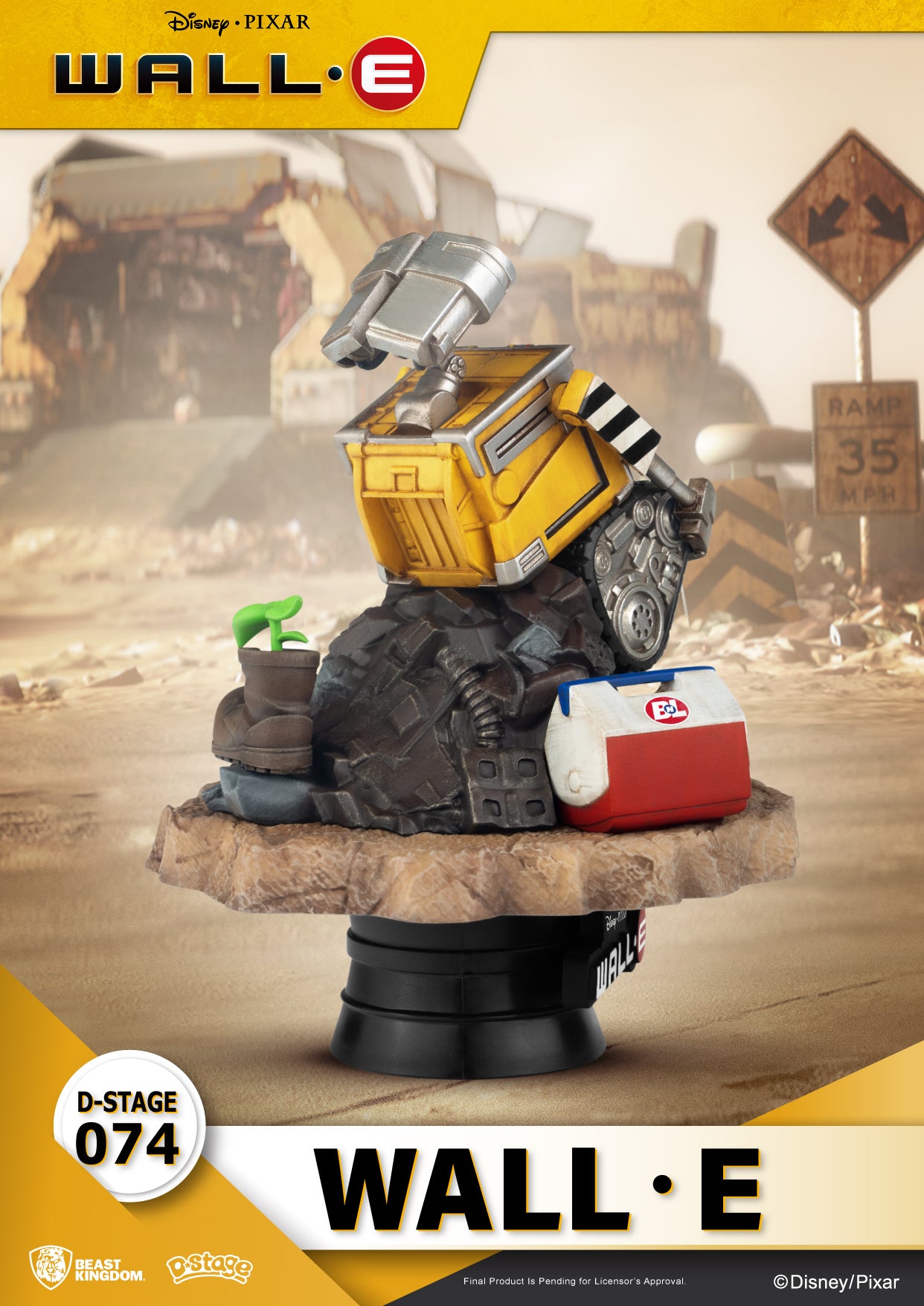 Beast Kingdom DS-074 Disney PIXAR WALL-E Diorama Stage D-Stage Figure Statue