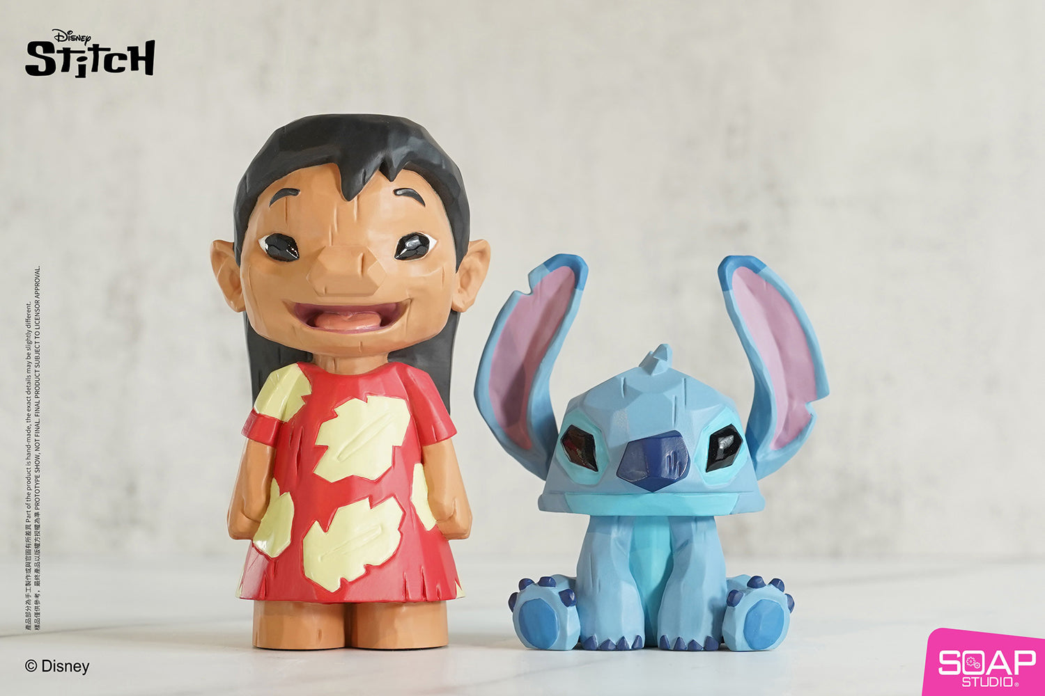 Soap Studio DY023 Stitch and Lilo Faux Wood Totem Carving Statue