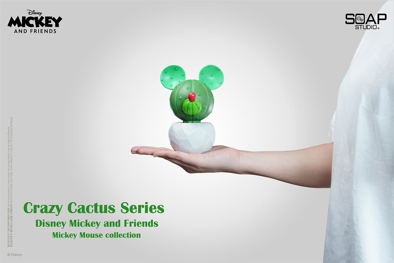 Soap Studio DY050 Disney Mickey Mouse Series - Crazy Cactus Figure