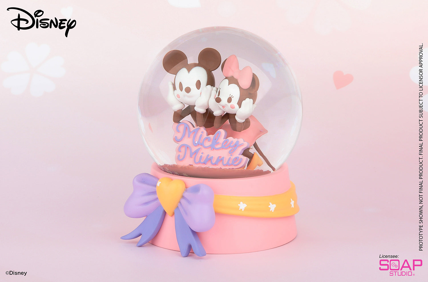 Soap Studio DY302 Disney Cherry Blossom - Mickey Minnie Snow Globe