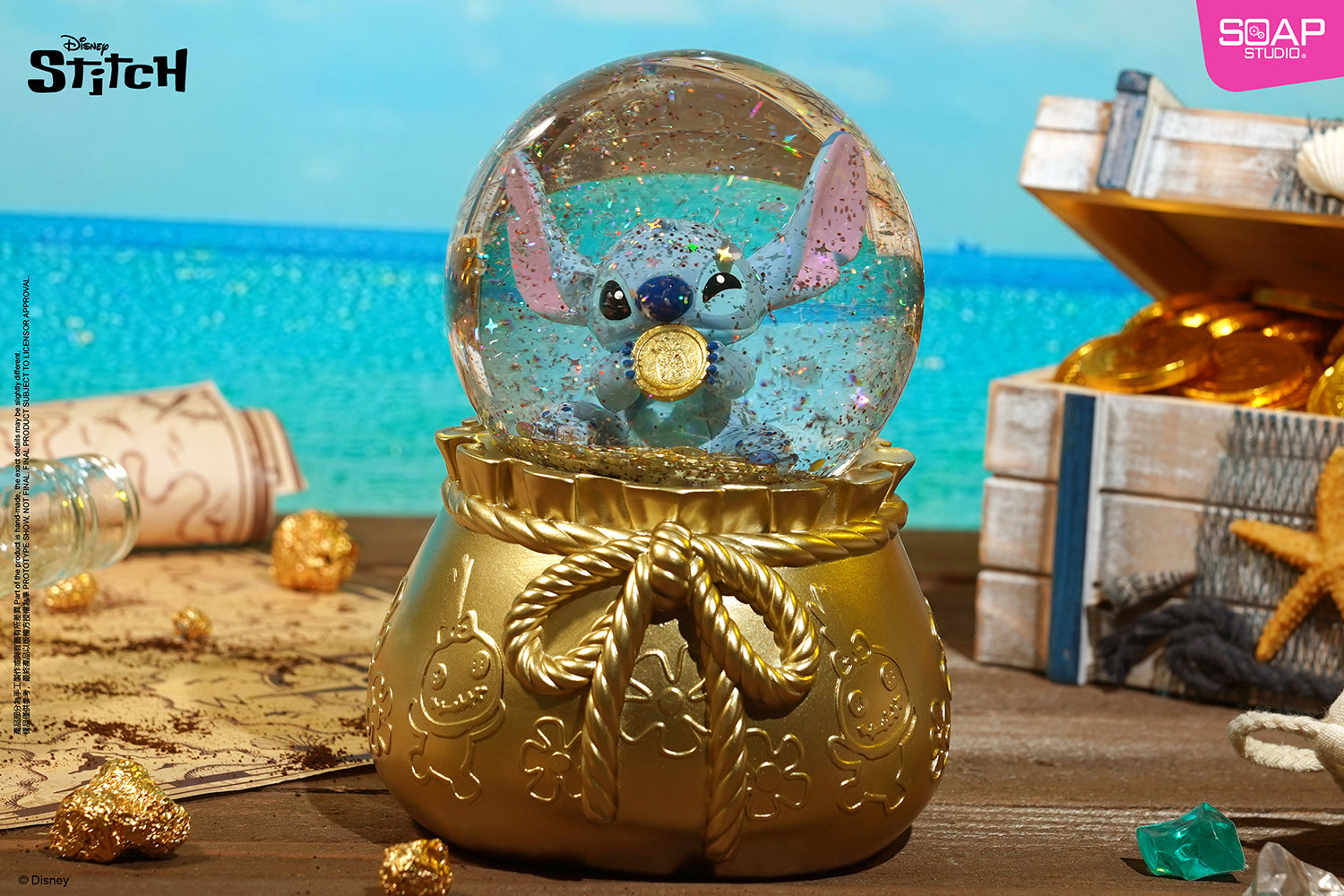 Soap Studio DY310 Disney Stitch Coin Treasure Hunt Party Snow Globe – Beast  Kingdom SEA