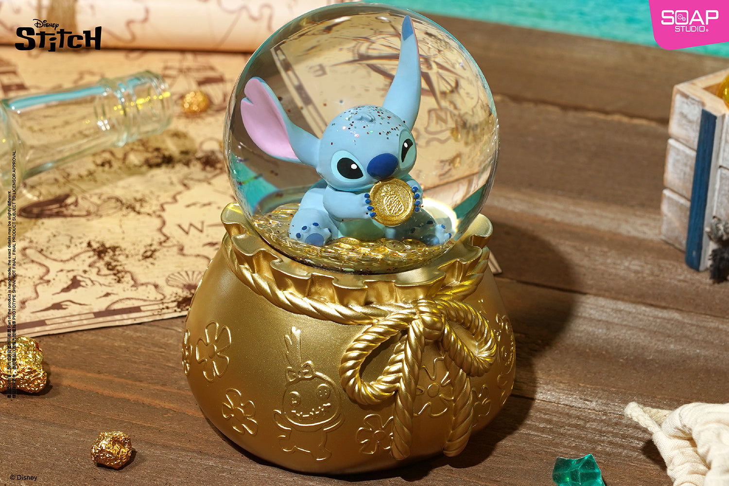 Soap Studio DY310 Disney Stitch Coin Treasure Hunt Party Snow Globe – Beast  Kingdom SEA