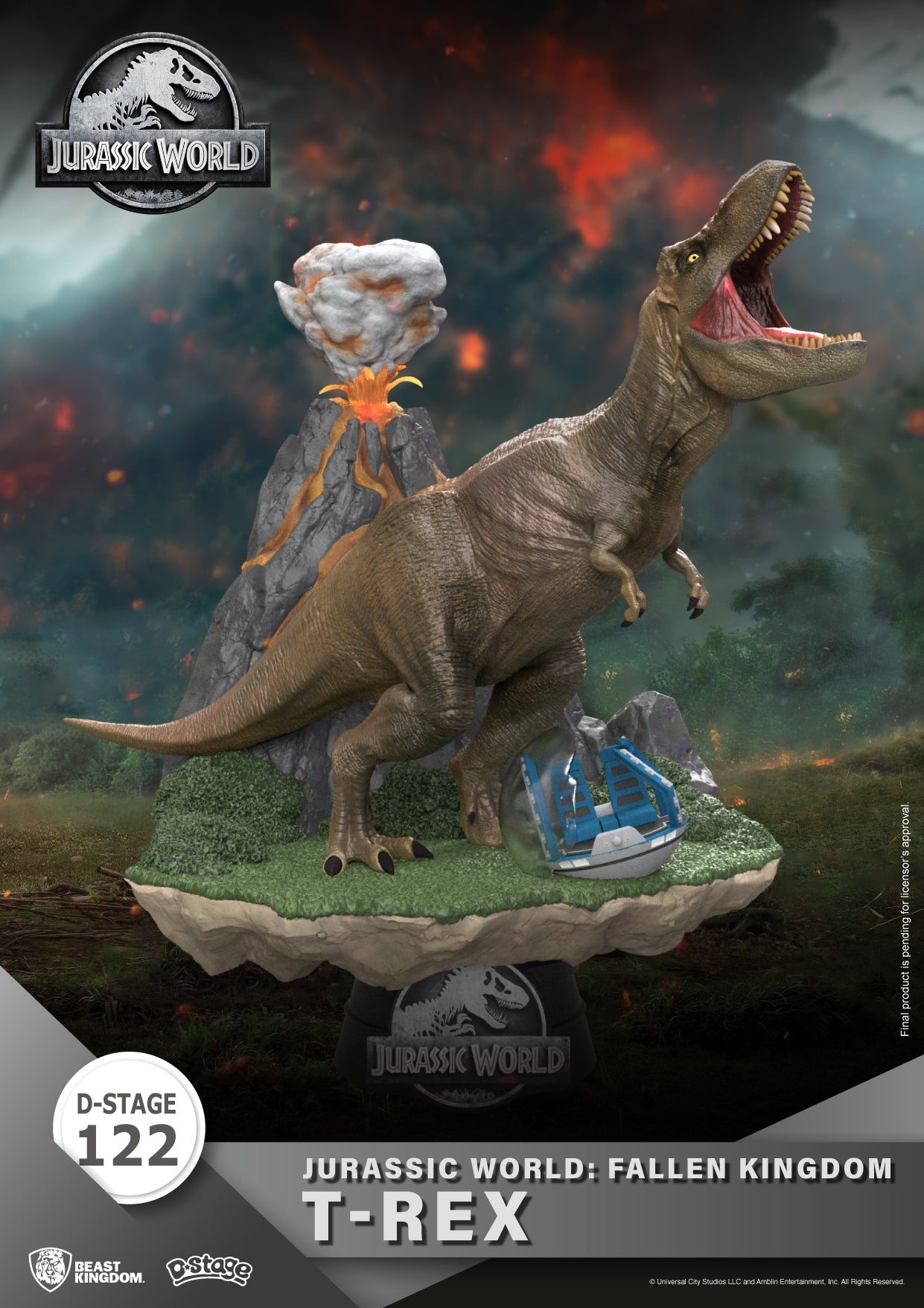 Beast Kingdom DS-122 Jurassic World: Fallen Kingdom-T-Rex Diorama Stage D-Stage Figure Statue