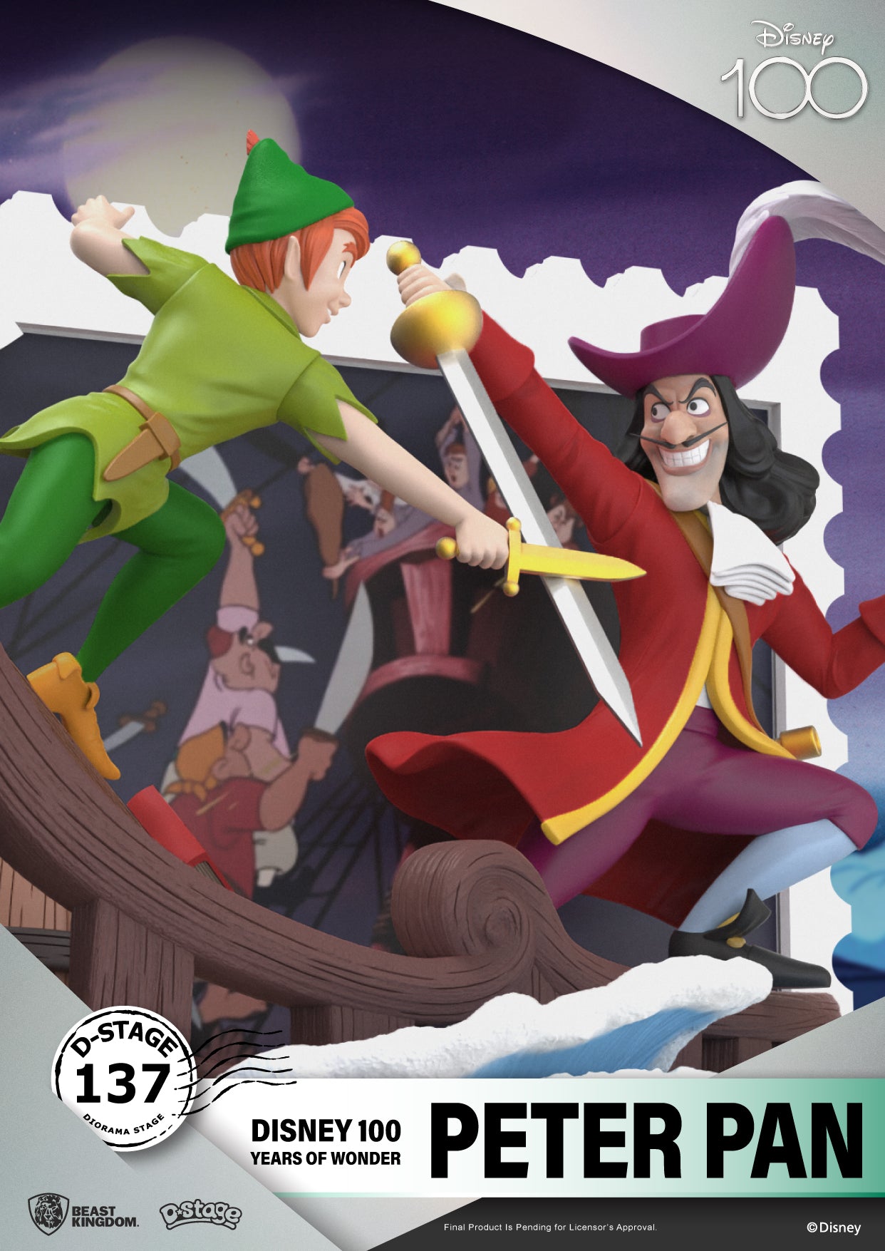 Beast Kingdom DS-137 Disney 100 Years of Wonder-Peter Pan Diorama Stage D-Stage Figure Statue