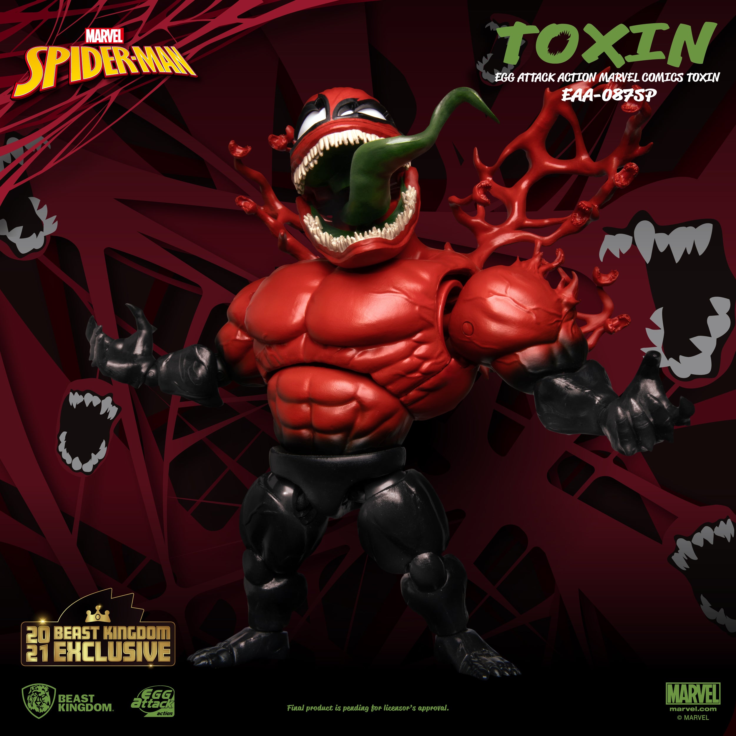 Beast Kingdom EAA-087SP Marvel Comics: Toxin Egg Attack Action Figure