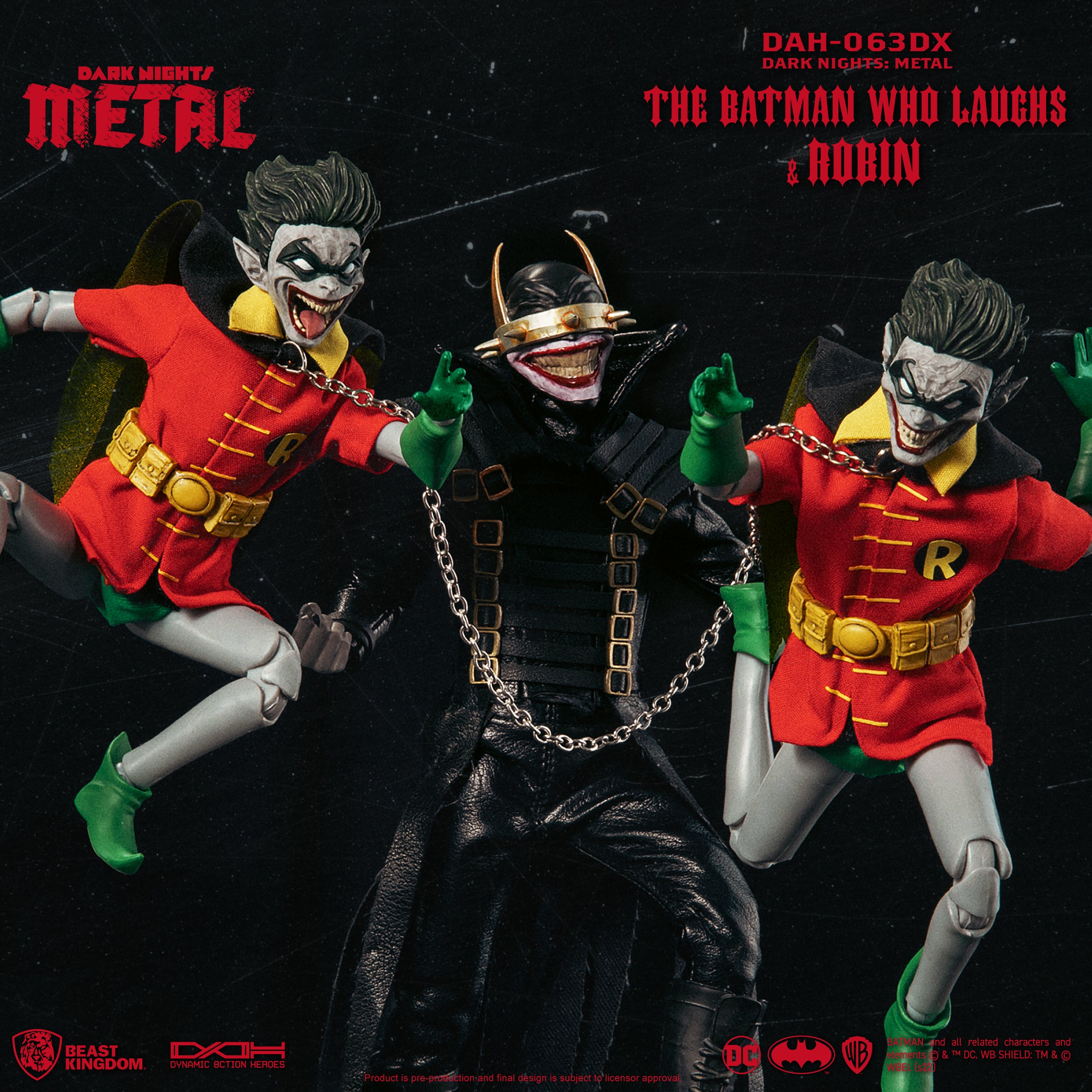 Laughs Beast Kingdom DAH-063DX DC: Dark Night Metal - The Batman Who Laughs w ...