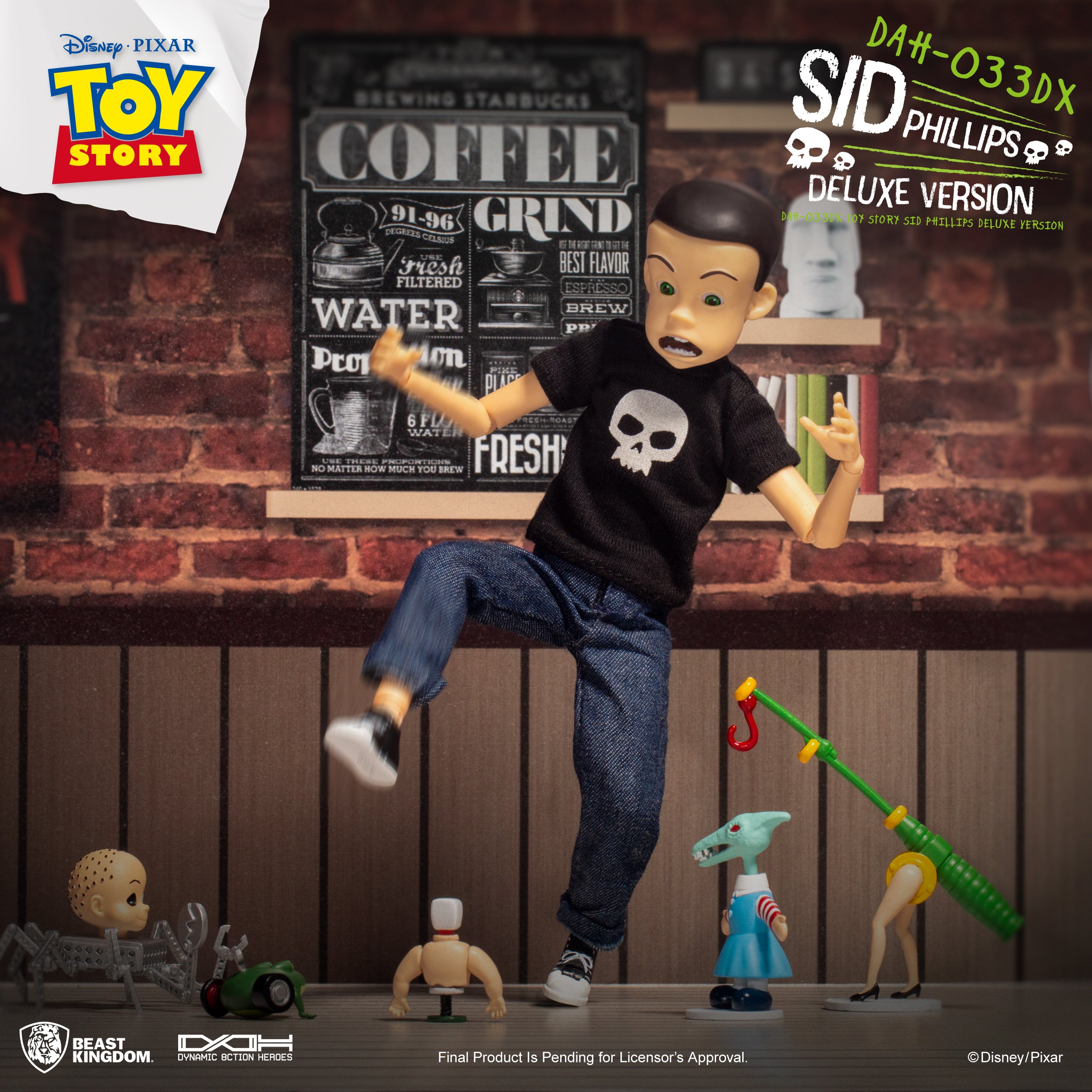 Beast Kingdom DAH-033DX Disney Pixar TOY STORY Sid Phillips 1:9 Scale Dynamic 8ction Heroes Action Figure