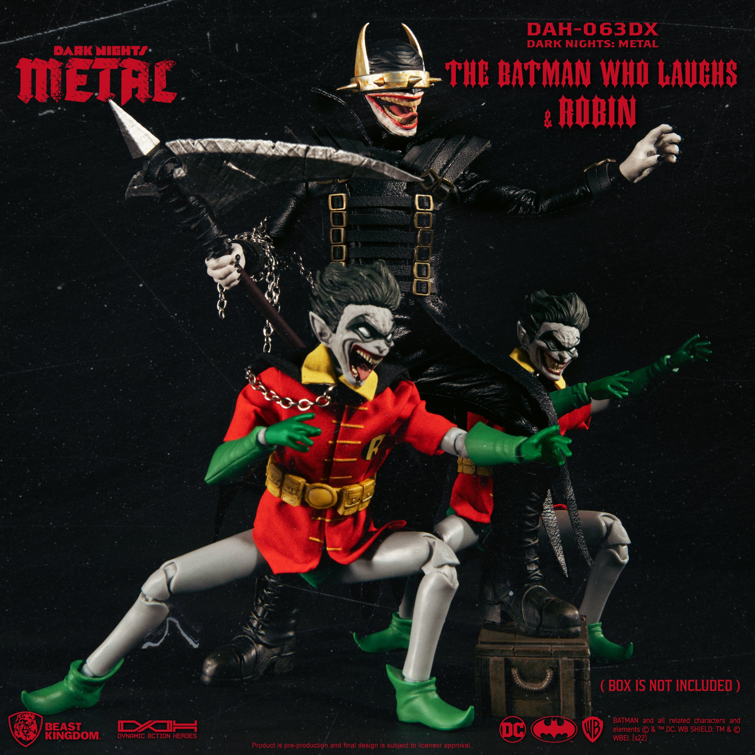 Laughs Beast Kingdom DAH-063DX DC: Dark Night Metal - The Batman Who Laughs w ...