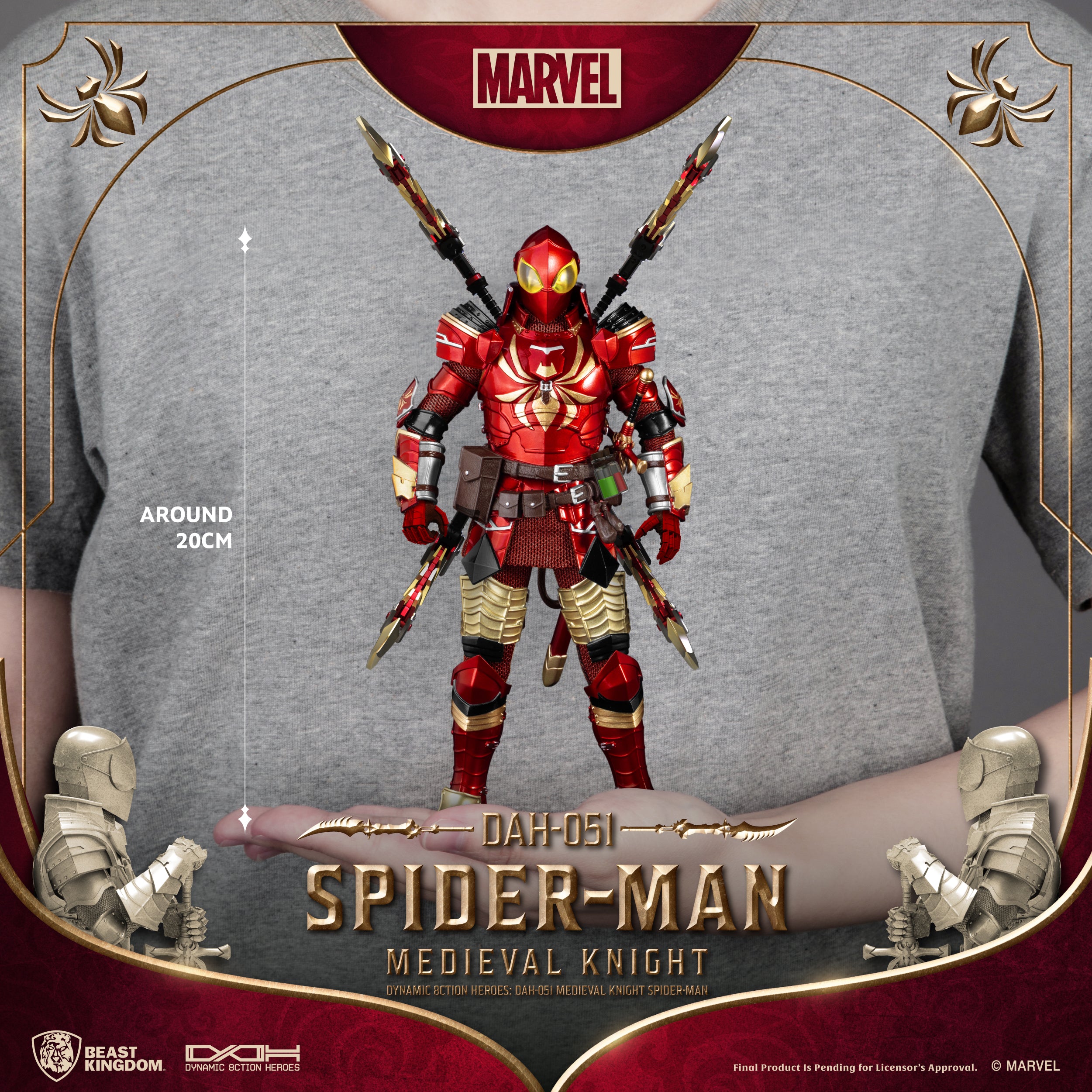 Beast Kingdom DAH-051 Medieval Knight Spider-Man 1:9 Scale Dynamic 8ct –  Beast Kingdom SEA