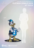 Beast Kingdom MC-077 Disney 100 Years of Wonder Platinum Donald Duck 40" Master Craft Figure Statue