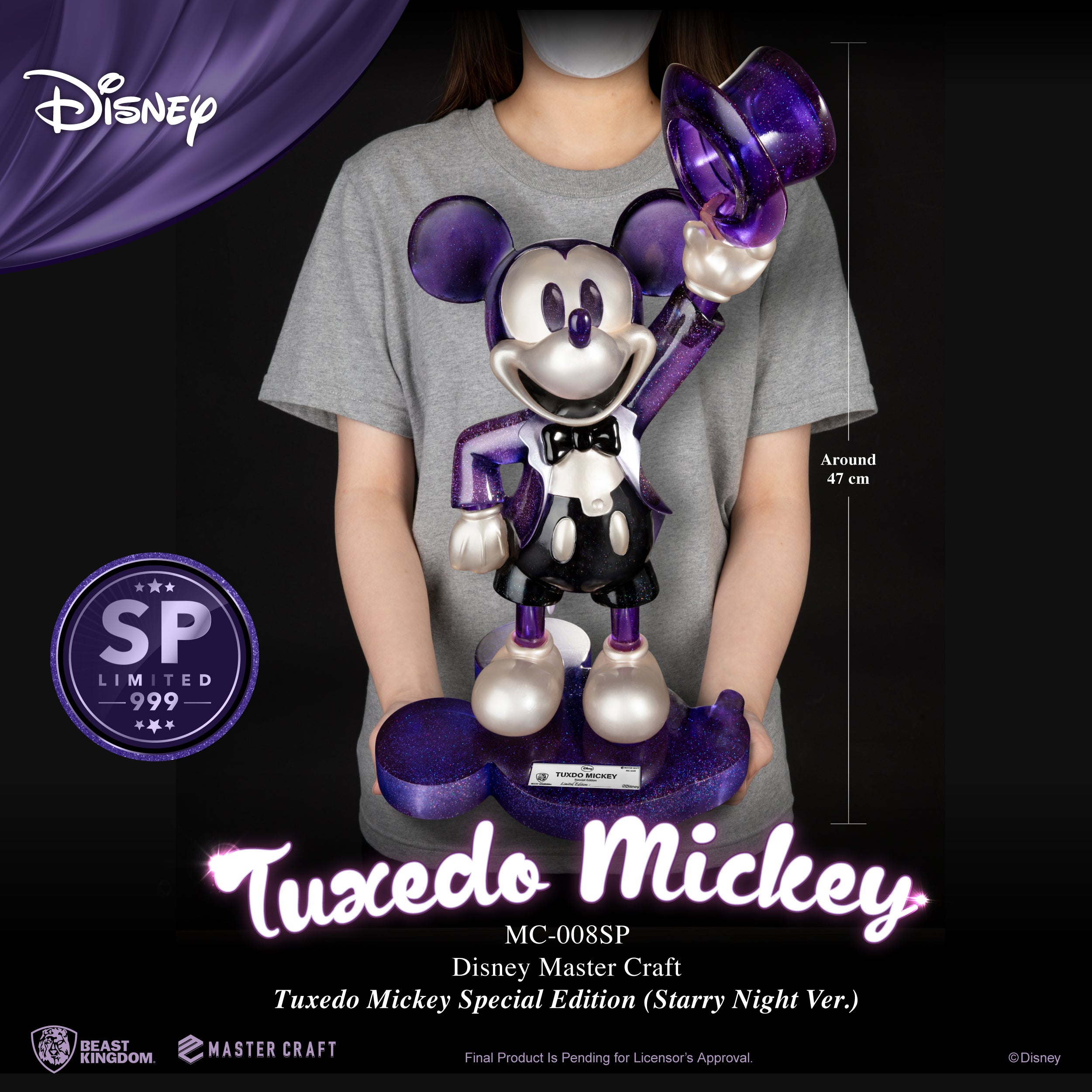 Beast Kingdom MC-008SP Disney Tuxedo Mickey Special Edition (Starry Night Ver.) 1:4 Scale Master Craft Figure Statue